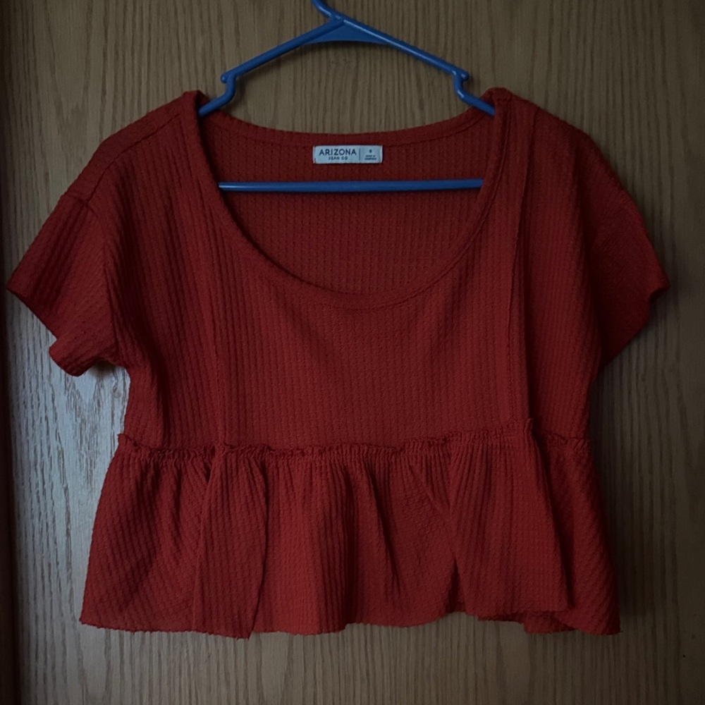 Arizona Jean Company Women's Vibrant Red Blouse